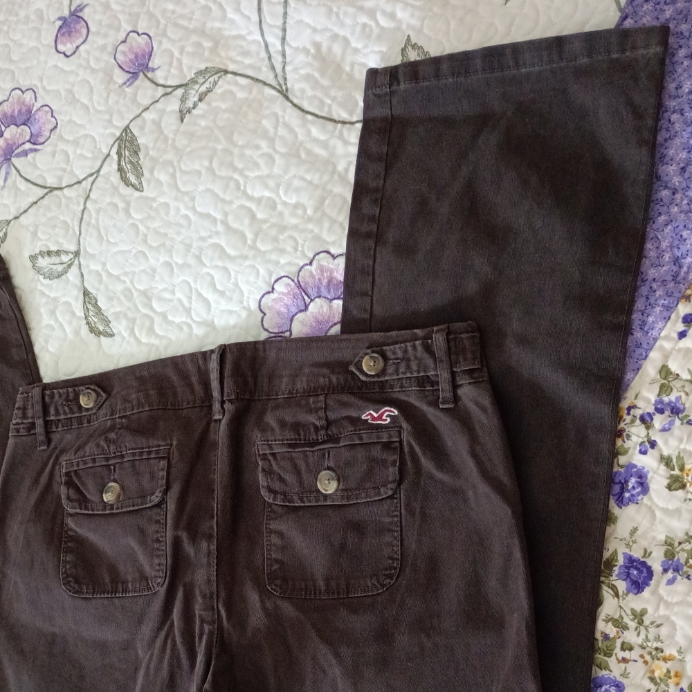 Vintage Y2K Hollister HCO Stretch Flare Pants Jeans 9 Women's Chino